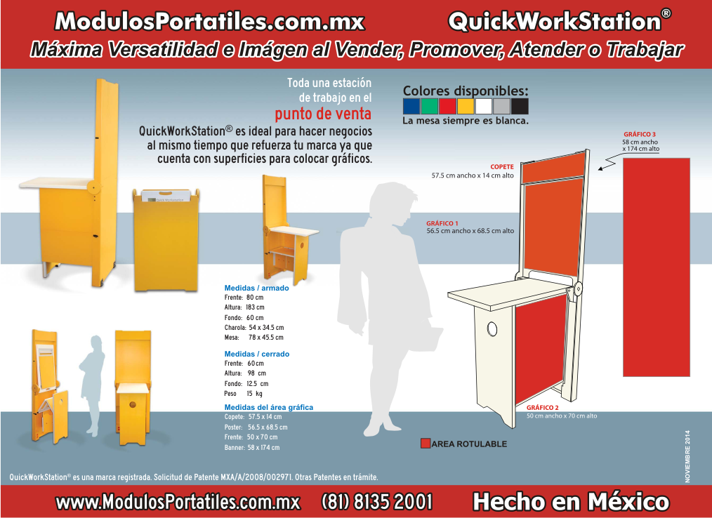 Modulo Degustador EconoCounter, Portatil para Demostracion, Ventas, Promocion y Publicidad.